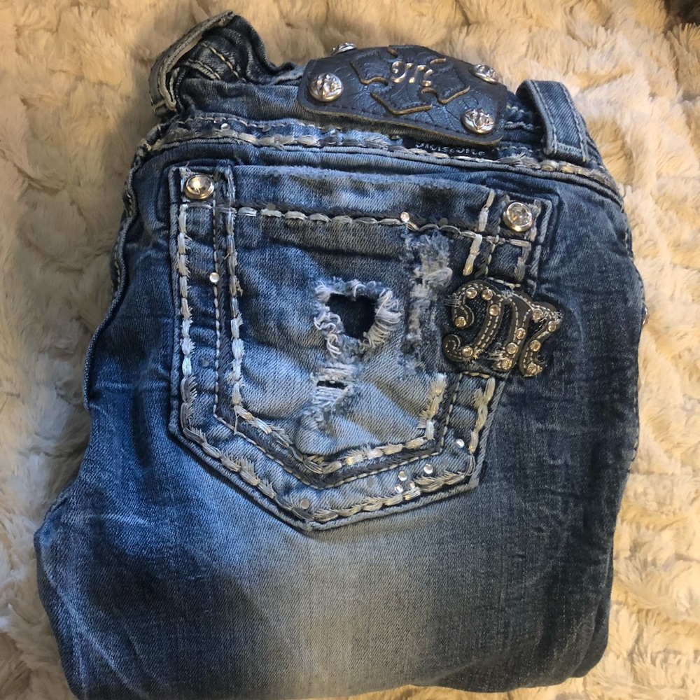 Distressed Miss Me Jeans